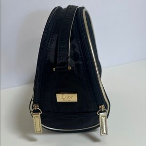 Dior Black and Gold Cosmetic Bag